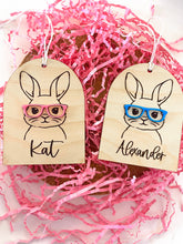 Load image into Gallery viewer, Hipster Easter Bunny Tag