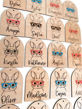 Load image into Gallery viewer, Hipster Easter Bunny Tag